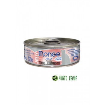 MONGE CAT JELLY PEZZI DI TONNO CON GAMBERETTI GR. 80